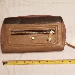 Tutilo tan leather clutch, wristlet, purse Wallet